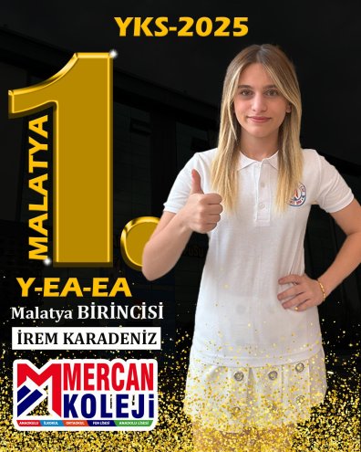 YKS Malatya Birincisi Mercan Koleji Fen Lisesi